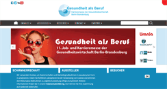 Desktop Screenshot of gesundheit-als-beruf.de